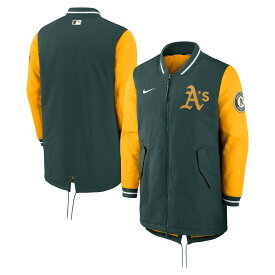 MLB アスレチックス ジャケット Nike ナイキ メンズ グリーン (Men's Nike Authentic Collection Dugout Jacket)