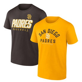 MLB パドレス Tシャツセット Fanatics（ファナティクス） メンズ ブラウン (MEN'S COMBO PLAYER PACK SHORT SLEEVE TEE MLB)