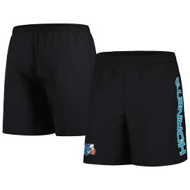 NBA ホーネッツ カジュアル ショーツ Mitchell & Ness（ミッチェル＆ネス） メンズ ブラック (23 NBA TEAM HERITAGE WOVEN SHORT)