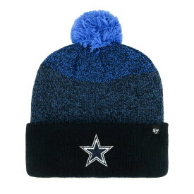 【公式グッズ】NFL カウボーイズ ニット帽 '47/フォーティーセブン/フォーティーセブン メンズ ネイビー (NFL Dark Freeze Cuffed Pom Knit)