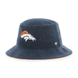 NFL ブロンコス バケットハット '47 メンズ ネイビー (NFL Thick Cord Bucket)