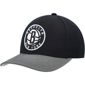 NBA ネッツ アジャスタブルキャップ Mitchell & Ness（ミッチェル＆ネス） メンズ ブラック (NBA MNC Current MVP Team 2Tone 2.0 Stretch Snapback)