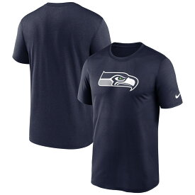 NFL シーホークス Tシャツ ロゴ入り Nike ナイキ メンズ ネイビー (23 NFL FANGEAR Men's Nike Legend Logo SST)