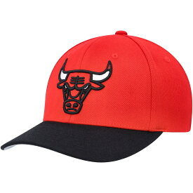 NBA ブルズ アジャスタブルキャップ Mitchell & Ness（ミッチェル＆ネス） メンズ レッド (NBA MNC Current MVP Team 2Tone 2.0 Stretch Snapback)