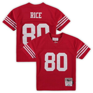 yObYzNFL 49ers WF[ECX jtH[ Mitchell & Ness/~b`FlX gh[EcTCY XJ[bg (Juvenile MNC Retired Legacy Jersey 4-7)