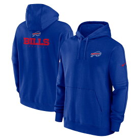 【公式グッズ】NFL ビルズ フリース プルオーバー パーカー Nike ナイキ メンズ ロイヤル (23 NFL SIDELINE Men's NIKE Club Fleece Pullover Hood)