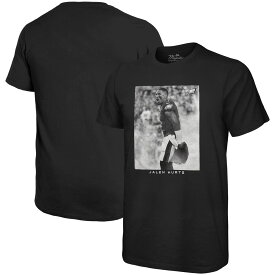 NFL イーグルス ジャレン・ハーツ Tシャツ Majestic（マジェスティック） メンズ ブラック (Men's Player Image Oversized SST)