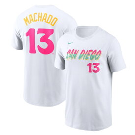 MLB パドレス マニー・マチャド ネーム&ナンバー Tシャツ Nike ナイキ メンズ ホワイト (Men's Nike City Connect N&N ADDS - 2023 Booking)