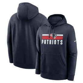 NFL ペイトリオッツ フリース プルオーバー パーカー Nike ナイキ メンズ ネイビー (23 NFL FANGEAR Men's Nike Club Fleece Hoodie)