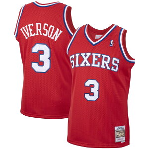 yObYzNBA 76ers AEACo[\ jtH[ Mitchell & Ness/~b`FlX Y bh (MNC Mens Swingman Jersey)