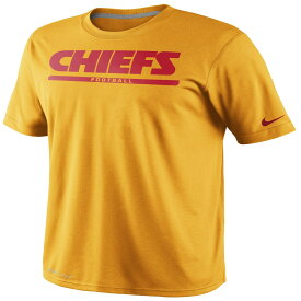 【公式グッズ】NFL チーフス Tシャツ Nike ナイキ メンズ ゴールド (Nike: NFL 2013 Sideline Dri-Fit Legend Elite Font T-Shirt)