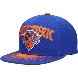 NBA ニックス スナップバック キャップ Mitchell & Ness（ミッチェル＆ネス） メンズ ブルー (NBA MNC HWC ENERGY Re-Take Speckle Brim Snapback)