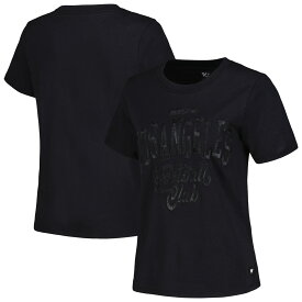 MLS LAFC Tシャツ The Wild Collective レディース ブラック (WCV S23 Women's Satin Applique Tee)