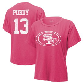 NFL 49ers ブロック・パーディ Tシャツ Majestic（マジェスティック） レディース ピンク (Women's Pink SST)