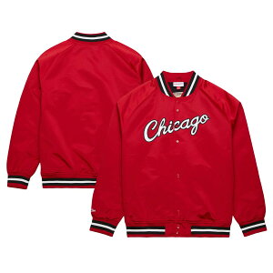 yObYzNBA uY WPbg Mitchell & Nessi~b`FlXj Y bh (NBA MEN'S MNC HWC Throwback Wordmark Satin Jacket)