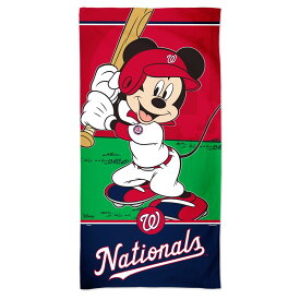 【公式グッズ】MLB ナショナルズ バスタオル ウィンクラフト (30x60 Spectra Beach Towel-Disney)