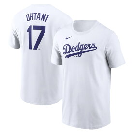 MLB ドジャース 大谷 翔平 ネーム&ナンバー Tシャツ Nike ナイキ メンズ ホワイト (2024 Mens Nike Fuse N&N - Ohtani)