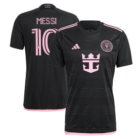 MLS インテルマイアミCF メッシ レプリカ ユニフォーム Adidas（アディダス） メンズ ブラック (ADI 2023/24 Men's Replica Jersey - Player)