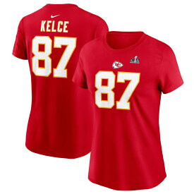 NFL チーフス トラビス・ケルシー ネーム&ナンバー Tシャツ Nike ナイキ レディース レッド (Women's Nike SB58 Patch N&N SST)