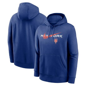 MLB メッツ プルオーバー パーカー Nike ナイキ メンズ ロイヤル (23 Men's Nike Swoosh NeighborHOOD Pullover Fleece)