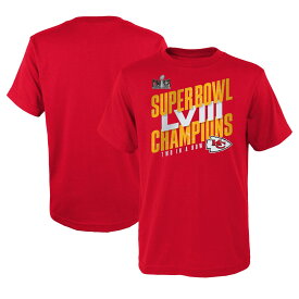 NFL チーフス スーパーボウル 優勝記念 Tシャツ Outerstuff（アウタースタッフ） キッズ レッド (24 Youth SB Champs Iconic Victory SS Tee)