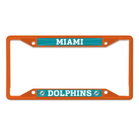 NFL ドルフィンズ カー用品・カーアクセサリー ウィンクラフト (Chrome Colored License Plate Frame)