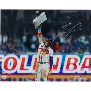 �yMLB�����z���O�����t�zMLB �u���[�u�X ���i���h�E�A�N�[�j��Jr. ���M�T�C�� �t�H�g �i16x20�j Fanatics Authentic/�t�@�i�e�B�N�X�I�[�Z���e�B�b�N (AUT 16x20 PHOTO 45267)
