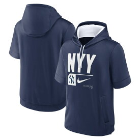 MLB ヤンキース プルオーバー パーカー Nike ナイキ メンズ ネイビー (Men's Nike Tri Code Lockup Short Sleeve Pullover Hood SP24)