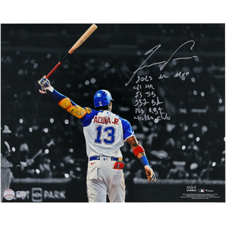 楽天市場】MLB ブレーブス ロナルド・アクーニャJr. 直筆サイン フォト 