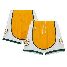 NBA スーパーソニックス カジュアル ショーツ Mitchell & Ness（ミッチェル＆ネス） メンズ ゴールド (NBA MNC Men's HWC Swingman Shorts)