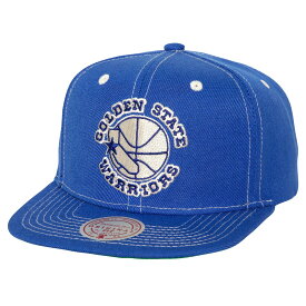 NBA ウォリアーズ スナップバック キャップ Mitchell & Ness（ミッチェル＆ネス） メンズ ロイヤル (24 NBA MNC ENERGY Contrast Natural Snapback)