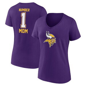 �y�����O�b�Y�zNFL �o�C�L���O�X T�V���c Fanatics/�t�@�i�e�B�N�X ���f�B�[�X �p�[�v�� (24 Women's Mother's Day Short Sleeve Tee)