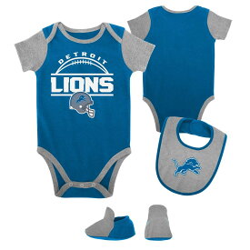 NFL ライオンズ ロンパースセット Outerstuff（アウタースタッフ） ベビー ブルー (23 Newborn Home Field Advantage Creeper Bib and Bootie Set)