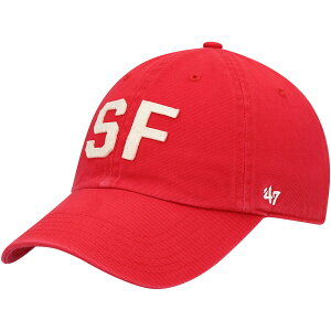 �y�����O�b�Y�zNFL 49ers �A�W���X�^�u���L���b�v '47 ���f�B�[�X �X�J�[���b�g (NFL Womens Finley Clean Up)