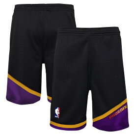 NBA サンズ カジュアル ショーツ Mitchell & Ness（ミッチェル＆ネス） キッズ ブラック (NBA Youth MNC FA23 HWC Swingman Shorts)