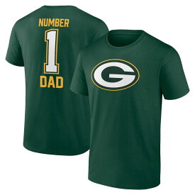 【公式グッズ】NFL パッカーズ Tシャツ Fanatics（ファナティクス） メンズ グリーン (NFL 24 SS 2 SIDED #1 DAD TEE)