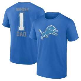 NFL ライオンズ Tシャツ Fanatics（ファナティクス） メンズ ブルー (NFL 24 SS 2 SIDED #1 DAD TEE)