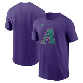 【公式グッズ】MLB ダイヤモンドバックス Tシャツ Nike/ナイキ メンズ パープル (Men's Nike Cooperstown Team Logo Cotton Tee SP24)