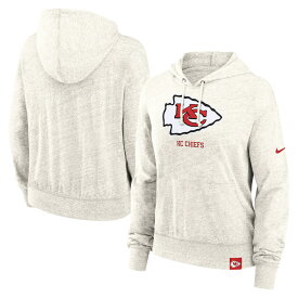 【公式グッズ】NFL チーフス プルオーバー パーカー Nike ナイキ レディース クリーム (24 Women's Nike Gym Vintage PO Hood)