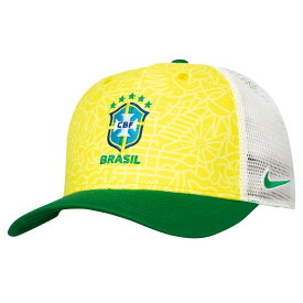 【公式グッズ】NATIONAL TEAM ブラジル代表 キャップ・帽子 Nike ナイキ メンズ イエロー (BCS SU24 Men's Printed Trucker Cap)