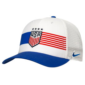 【公式グッズ】NATIONAL TEAM アメリカ女子代表 キャップ・帽子 Nike ナイキ メンズ ホワイト (BCS SU24 Men's Printed Trucker Cap)