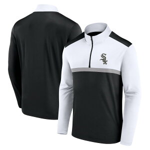 �y�����O�b�Y�zMLB �z���C�g�\�b�N�X �g���[�i�[ Fanatics/�t�@�i�e�B�N�X �����Y �u���b�N (Fanatics Unstoppable Poly Quarter Zip)