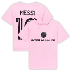 Toddler Lionel Messi Pink Inter Miami CF Name & Number T-Shirt