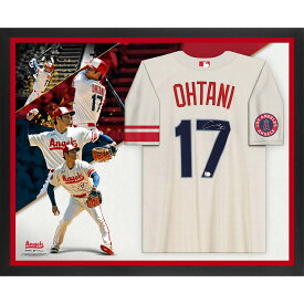 Shohei Ohtani Los Angeles Angels Autographed Framed Nike City Connect Replica Jersey Collage