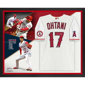 Shohei Ohtani Los Angeles Angels Autographed Framed White Nike Authentic Jersey 2018 Rookie of the Year Collage