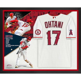 Shohei Ohtani Los Angeles Angels Autographed Framed White Nike Authentic Jersey 2023 AL MVP Collage