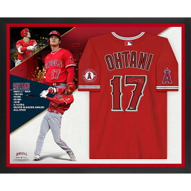 Shohei Ohtani Los Angeles Angels Autographed Framed Red Nike Authentic Jersey 2023 AL MVP Collage