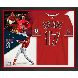 Shohei Ohtani Los Angeles Angels Autographed Framed Red Nike Authentic Jersey 2018 Rookie of the Year Collage