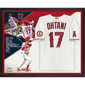 Shohei Ohtani Los Angeles Angels Autographed Framed White Nike Authentic Jersey Career Collage