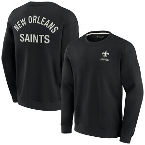 �y�����O�b�Y�zNFL �Z�C���c �g���[�i�[ Fanatics/�t�@�i�e�B�N�X �u���b�N (Unisex Fanatics Signature Elements Super Soft Fleece Pullover Crew Sweatshirt)